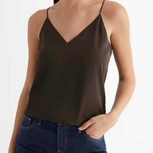 Express Green Camisole Top - Picture 1 of 3